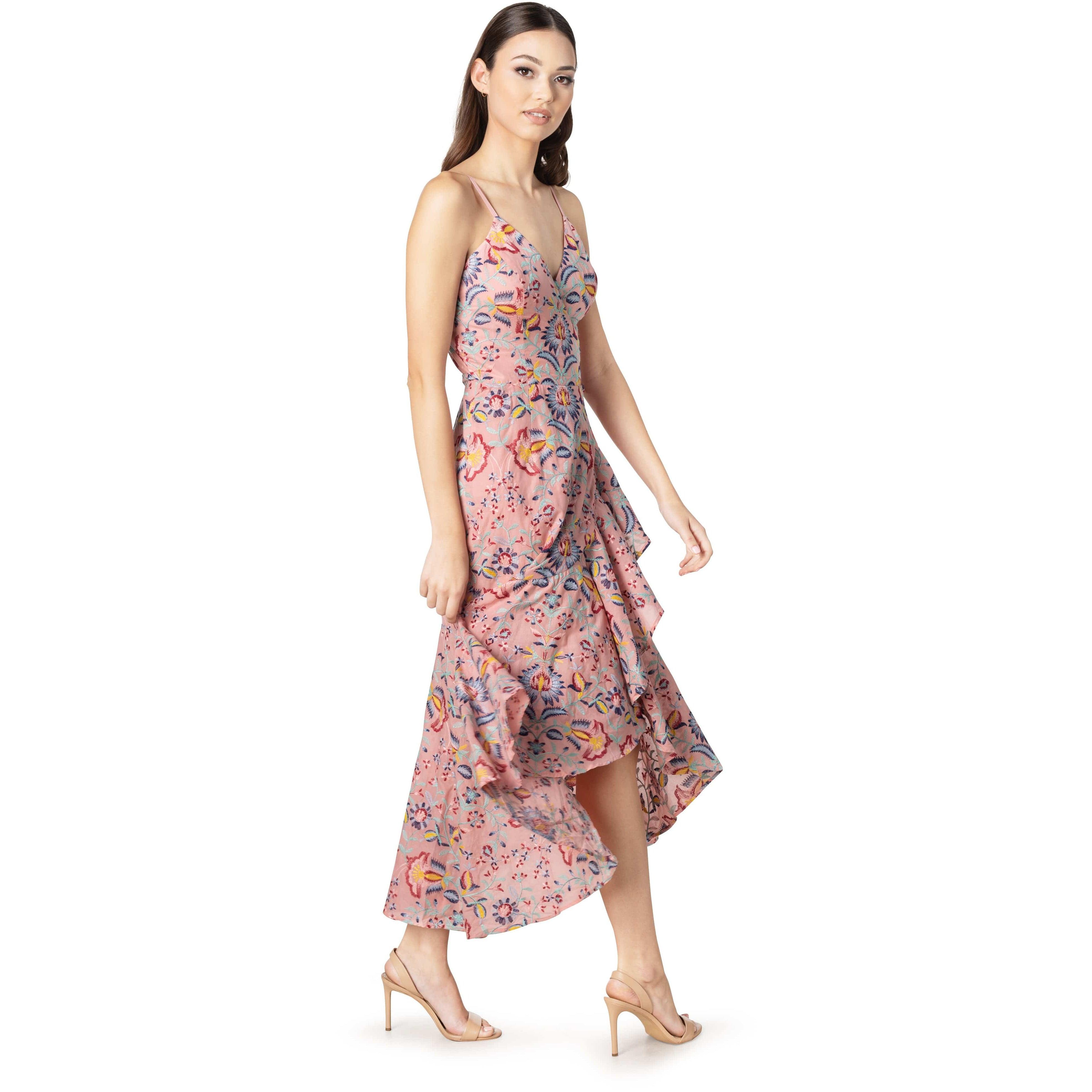 Dress the Population Uma Floral Embroidered Lace Dress