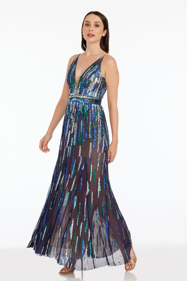 Samira Gown / NAVY MULTI