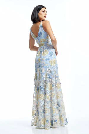 Samira Dress / Sky Multi