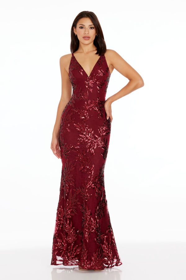 Sharon Gown / BURGUNDY