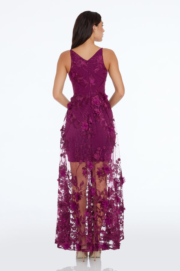 Sidney Gown / DARK MAGENTA