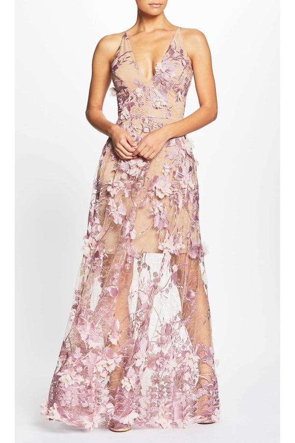 Sidney Gown / LILAC/NUDE