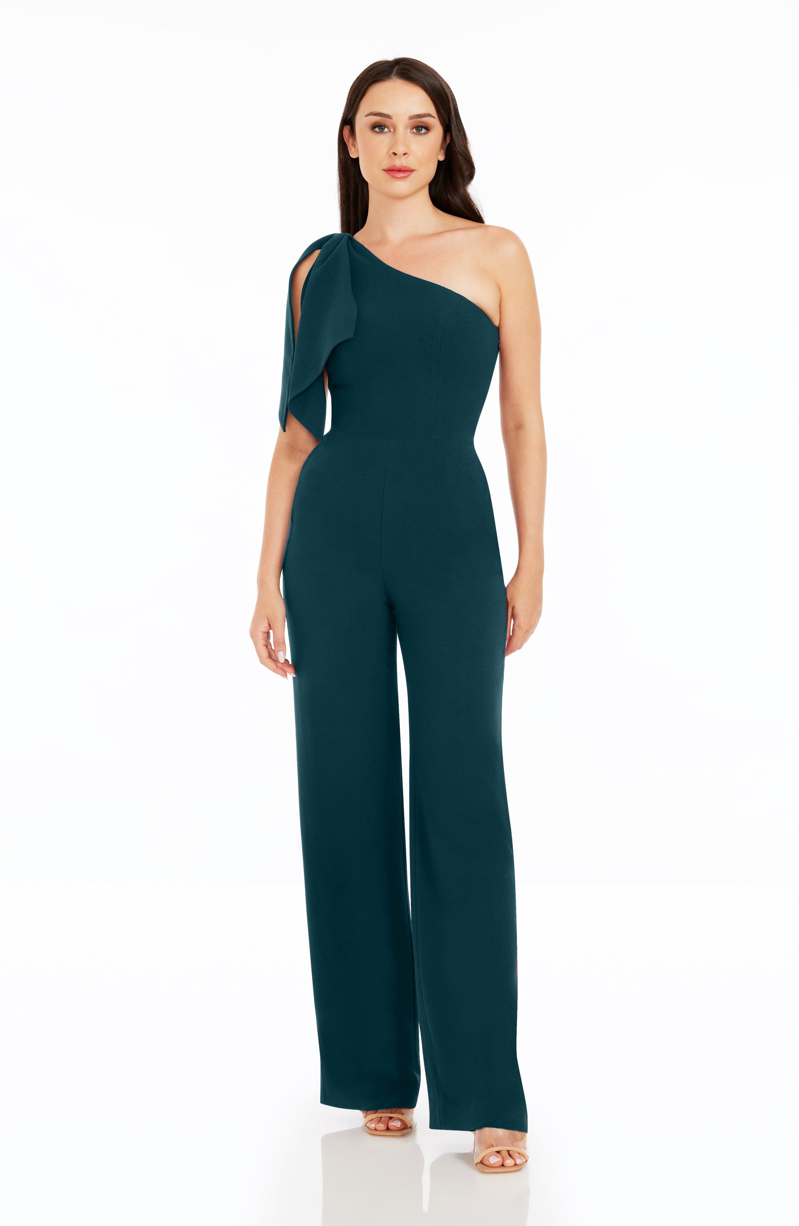 Dress The Population buy Maira Black Tie Shoulder Jumpsuit Size XS