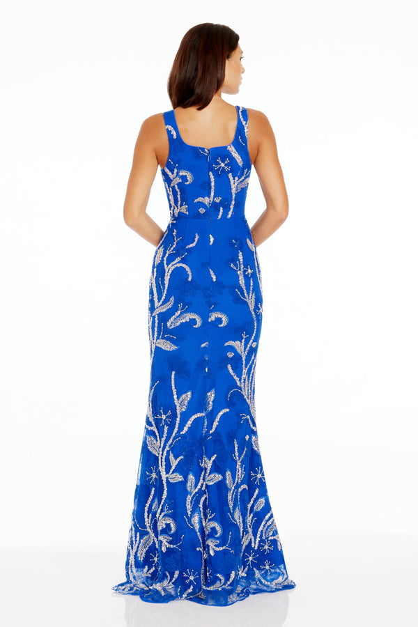 Tyra Gown / ELECTRIC BLUE MULTI