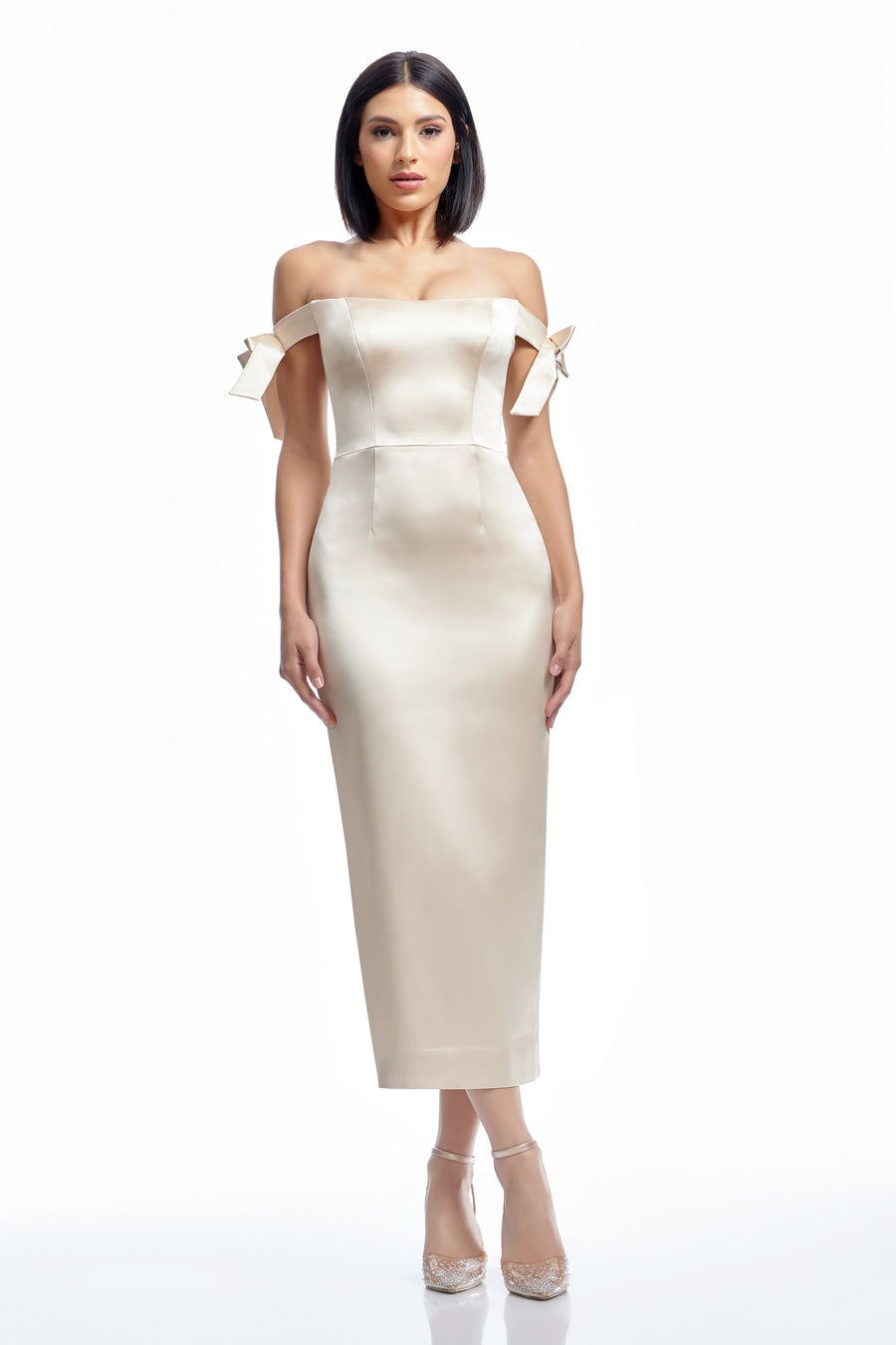 Verona Dress / CHAMPAGNE