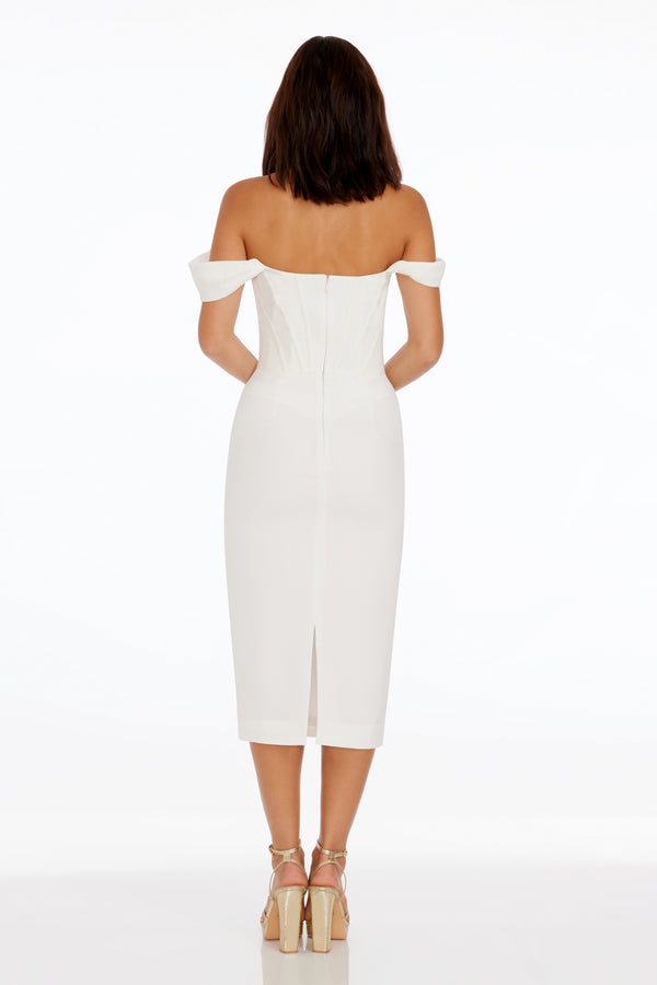 Vickie Dress / WHITE