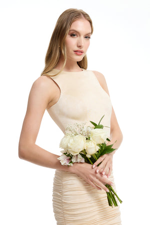 VIOLETTA GOWN / CHAMPAGNE