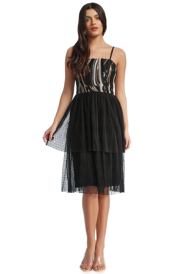 Kady Dress / BLACK MULTI