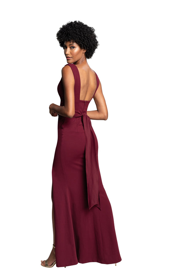 Agathe Dress / BURGUNDY