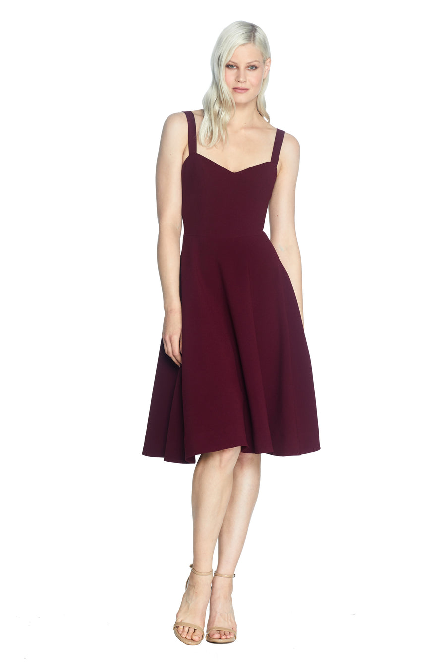 Alina Dress / BURGUNDY