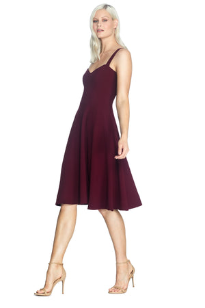 Alina Dress / BURGUNDY