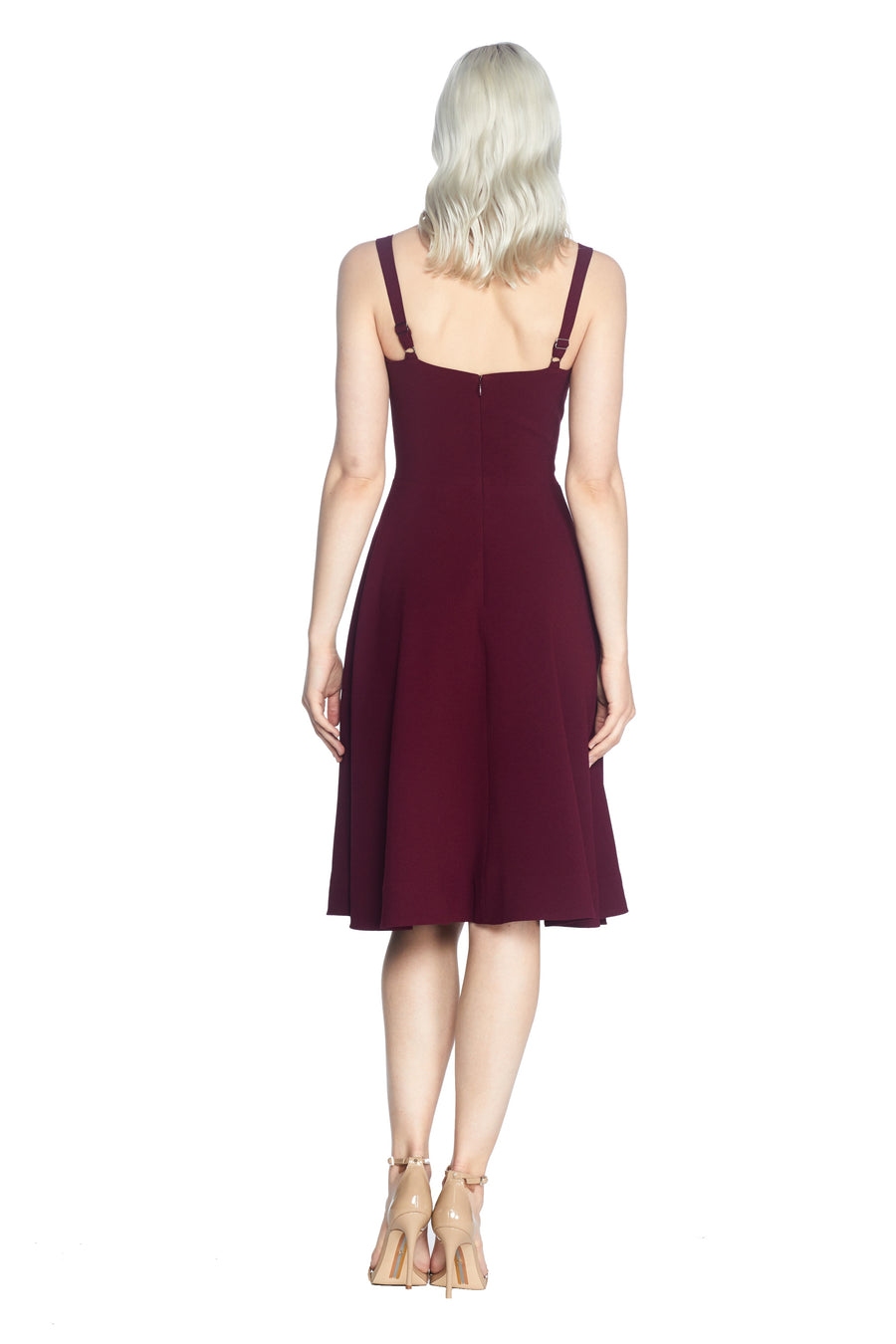 Alina Dress / BURGUNDY