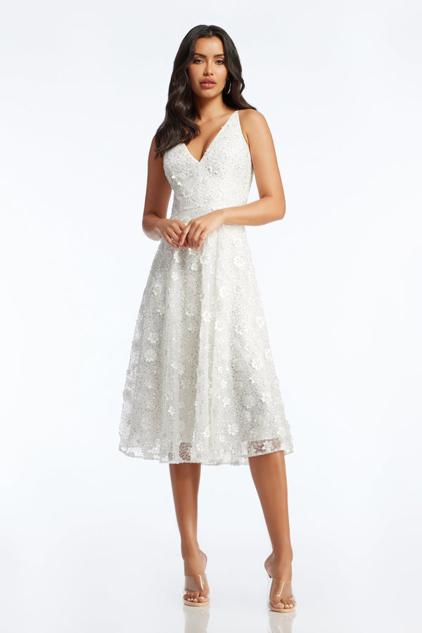 White Midi Dress - Asymmetrical Dress - One-Shoulder Dress - Lulus